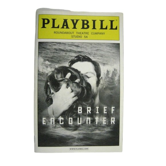 Brief Encounter Playbill 2010 Studio 54 Opening Night September 28 Ticket Alessi - Picture 2 of 11